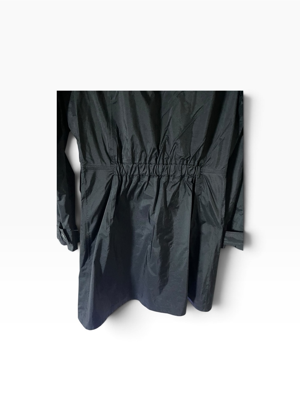 Patagonia Black Hooded Rain  Coat Women Size S - Picture 5 of 8